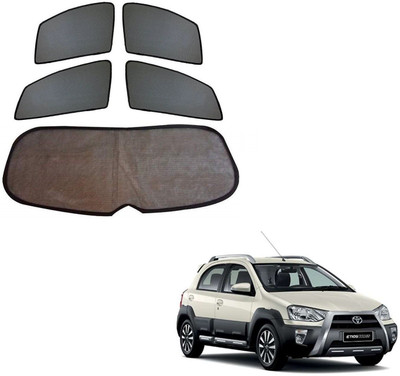 KOZDIKO Side Window, Rear Window Sun Shade For Toyota Etios Cross(Black)