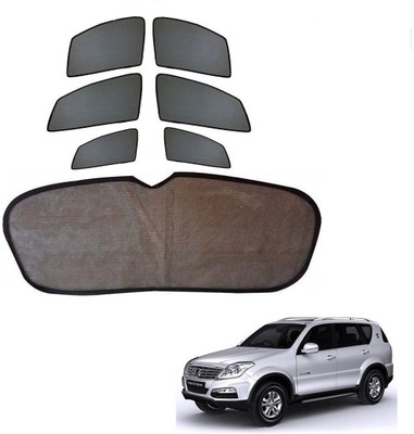 KOZDIKO Side Window, Rear Window Sun Shade For Mahindra Rexton(Black)