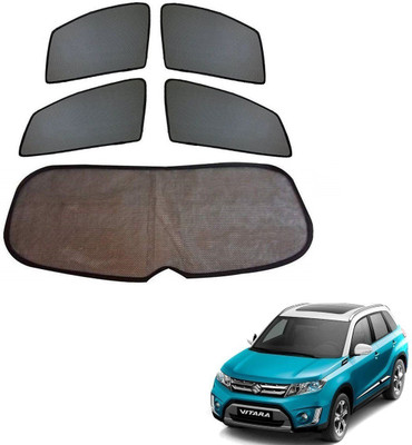 KOZDIKO Side Window, Rear Window Sun Shade For Maruti Suzuki Vitara Brezza(Black)
