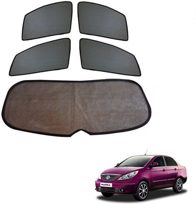 KOZDIKO Side Window, Rear Window Sun Shade For Tata Manza(Black)