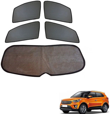 KOZDIKO Side Window, Rear Window Sun Shade For Hyundai Creta(Black)