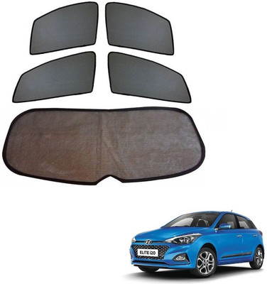 KOZDIKO Side Window, Rear Window Sun Shade For Hyundai Elite i20(Black)