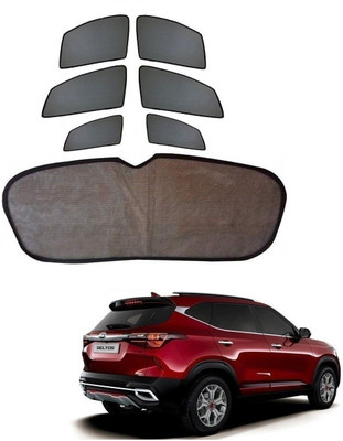 KOZDIKO Side Window, Rear Window Sun Shade For Kia Seltos(Black)