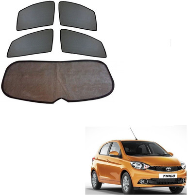 KOZDIKO Side Window, Rear Window Sun Shade For Tata Tiago(Black)