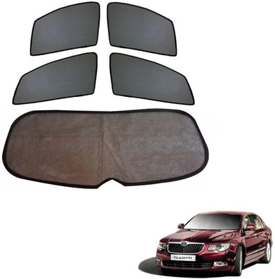 KOZDIKO Side Window, Rear Window Sun Shade For Skoda Superb(Black)