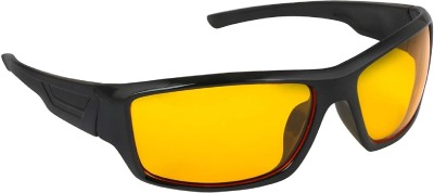 TheWhoop Wrap-around Sunglasses(For Men & Women, Yellow)