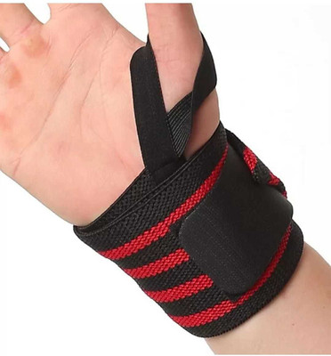 entusfit Wrist Support Band/Wraps with Thumb Loop Wrist Support(Red)
