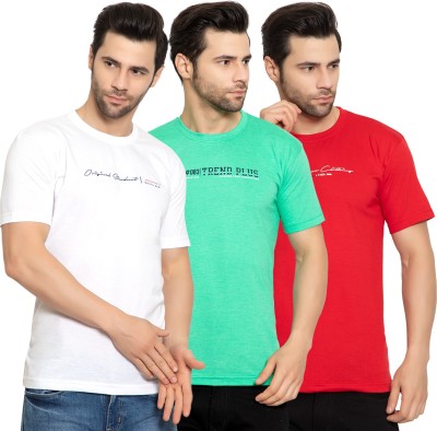 Zeffit Printed Men Round Neck Red, White, Green T-Shirt