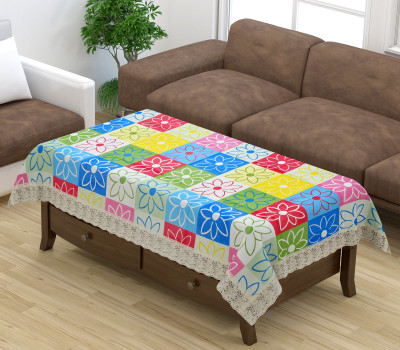 Tanishka Fabs Checkered 4 Seater Table Cover(Multicolor, PVC)