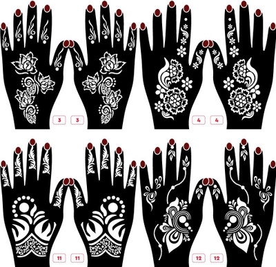 APCUTE Mehandi_3_4_11_12(Mehandi stencils Design for hand)