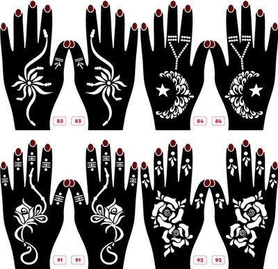 APCUTE(Mehandi stencils Design for hand)