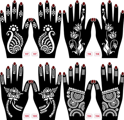 APCUTE(Mehandi stencils Design for hand)