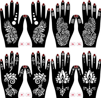 APCUTE Mehandi_53_54_61_62(Mehandi stencils Design for hand)