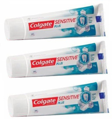 Colgate SENSITIVE PLUS TOOTHPASTE 70 GR PACK OF 3 Toothpaste(210 g, Pack of 3)