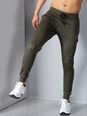 DN FASHION STORES Solid Men Olive Track Pants