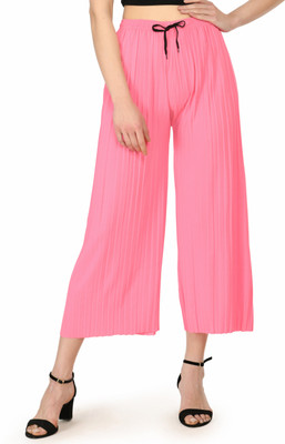 MODERNSSHOP Relaxed Women Pink Trousers