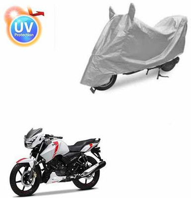 KEDIT Two Wheeler Cover for TVS(Apache, Silver)