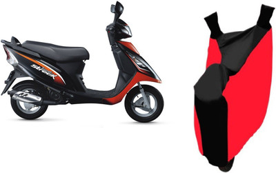 APNEK Two Wheeler Cover for TVS(Streek, Red, Black)