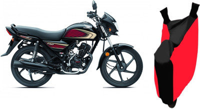 THE REAL ARV Two Wheeler Cover for Honda(Dream Neo, Red, Black)