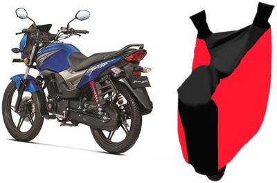 THE REAL ARV Two Wheeler Cover for Honda(CB Shine, Red, Black)