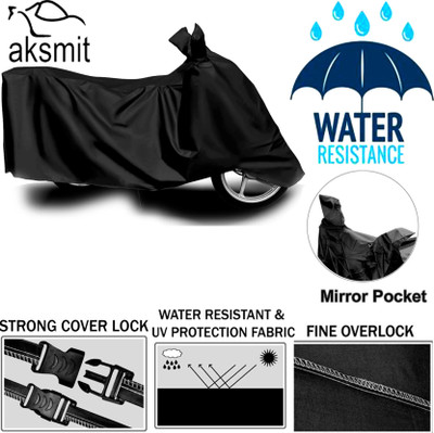 aksmit Two Wheeler Cover for Honda(Activa i, Black)