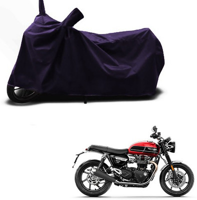 SMDP Two Wheeler Cover for Triumph(Twin, Blue)