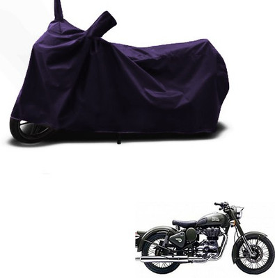 SMDP Two Wheeler Cover for Royal Enfield(Battle Green, Blue)