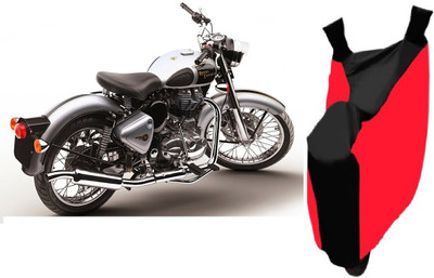 THE REAL ARV Two Wheeler Cover for Royal Enfield(Classic 500, Red, Black)