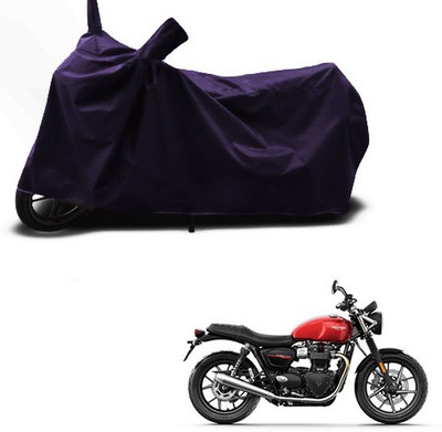 SMDP Two Wheeler Cover for Triumph(Twin spark, Blue)