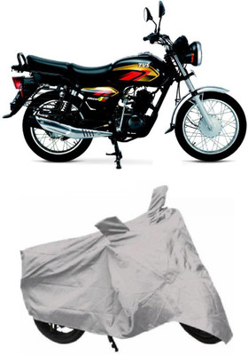 THE REAL ARV Two Wheeler Cover for TVS(Max 4R, Silver)