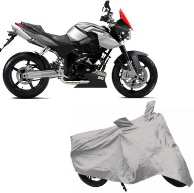 THE REAL ARV Two Wheeler Cover for Bajaj(Pulsar 180 DTS-i, Silver)