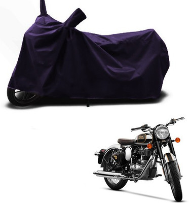 SMDP Two Wheeler Cover for Royal Enfield(Classic Chrome, Blue)