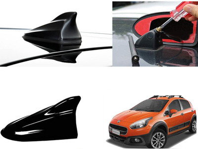 Shop Buy Shark Fin Roof top Signal Receiver for Fiat Avventura Black Car Antenna Shark Fin Roof top Signal Receiver for Fiat Avventura Black Car Antenna Satellite Vehicle Antenna