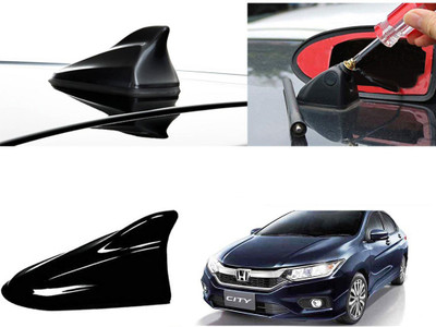 Shop Buy Shark Fin Roof top Signal Receiver for Honda City 2017 Black Car Antenna Satellite Vehicle Antenna