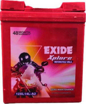 EXIDE 12XL14-A2 14 Ah Battery for Bike