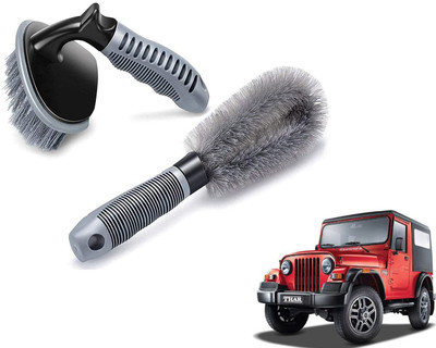 Autoinnovation Plastic Vehicle Washing  Tyre Cleaner Brush(Pack Of 2)