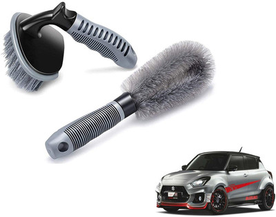 Autoinnovation Plastic Vehicle Washing  Tyre Cleaner Brush(Pack Of 2)