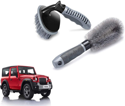 Autoinnovation Plastic Vehicle Washing  Tyre Cleaner Brush(Pack Of 2)