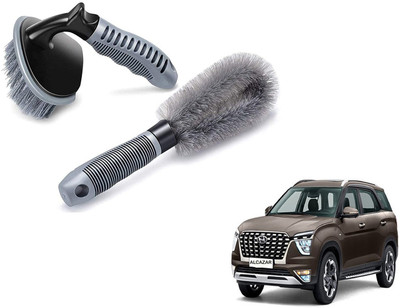 Autoinnovation Plastic Vehicle Washing  Tyre Cleaner Brush(Pack Of 2)