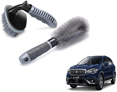 Autoinnovation Plastic Vehicle Washing  Tyre Cleaner Brush(Pack Of 2)
