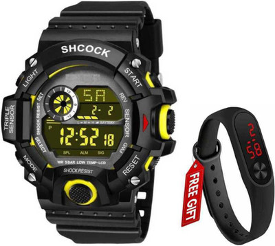 KAPISHWAR CREATION Sock Black Sports M2 Display Combo Digital Watch- for Boys combo 2 Sock Black Sports M2 Display Combo Digital Watch- for Boys combo 2 Digital Watch  - For Men