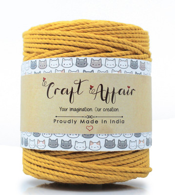 Craft Affair Mustard Thread(50 m Pack of1)