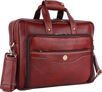 india leather Men Brown Messenger Bag