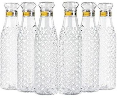 JIGU ENTERPRISE JG Crystal Clear Water Bottle for Fridge, for Home Office Gym School Boy 20 ml Bottle(Pack of 6, White, Plastic)