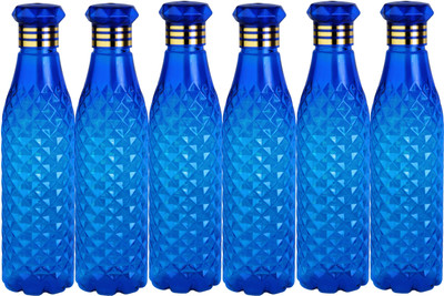 AneriDEALS 1000 ml PET Bottle(Pack of 6, Blue)