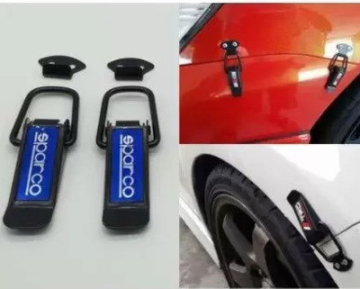 AIRSKY eparco Car Big Boot Bonnet Side Bumper Guards Toggle Fasteners Catch Clips Bumper Cap(Pack of 2)