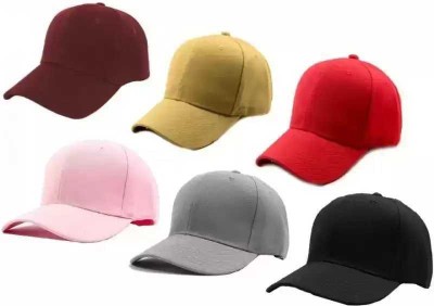 New Vastra Lok Sports/Regular Cap Cap(Pack of 6)