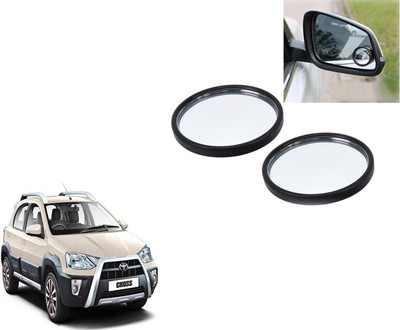 Autoinnovation 360° Convex Side Rear View Blind Spot Mirror for Toyota Etios Cross Glass Car Mirror Cover(Toyota Etios Cross)