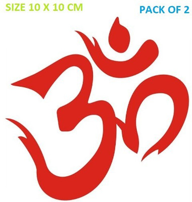 RUDRANSH Sticker & Decal for Car(Red)