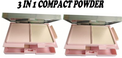 GFSU 3 in 1 water proff & long lasting Pressed Powder Light For Makeup  Compact(MULTI SHADES, 38.12 g)